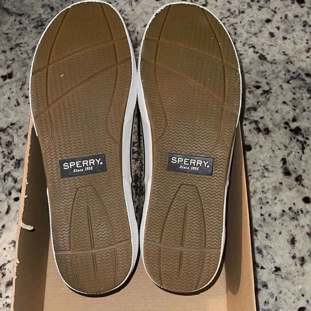 SPERRY HALYARD‎ CVO SNEAKER Men’s Size 11 Tan Camo
